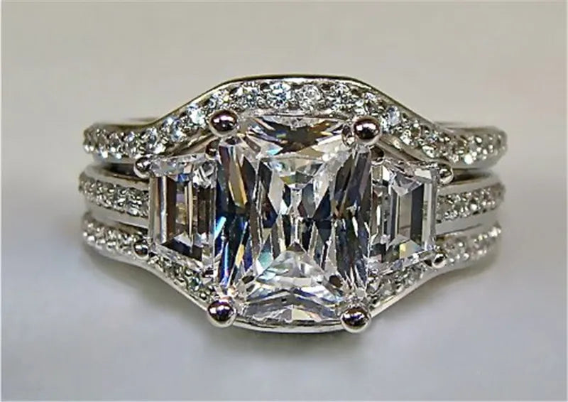 Lab Diamond Ring Set