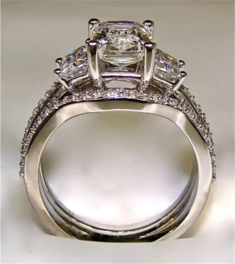 Lab Diamond Ring Set