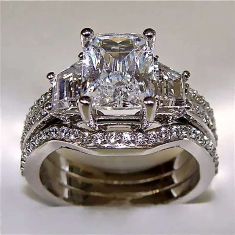 Lab Diamond Ring Set