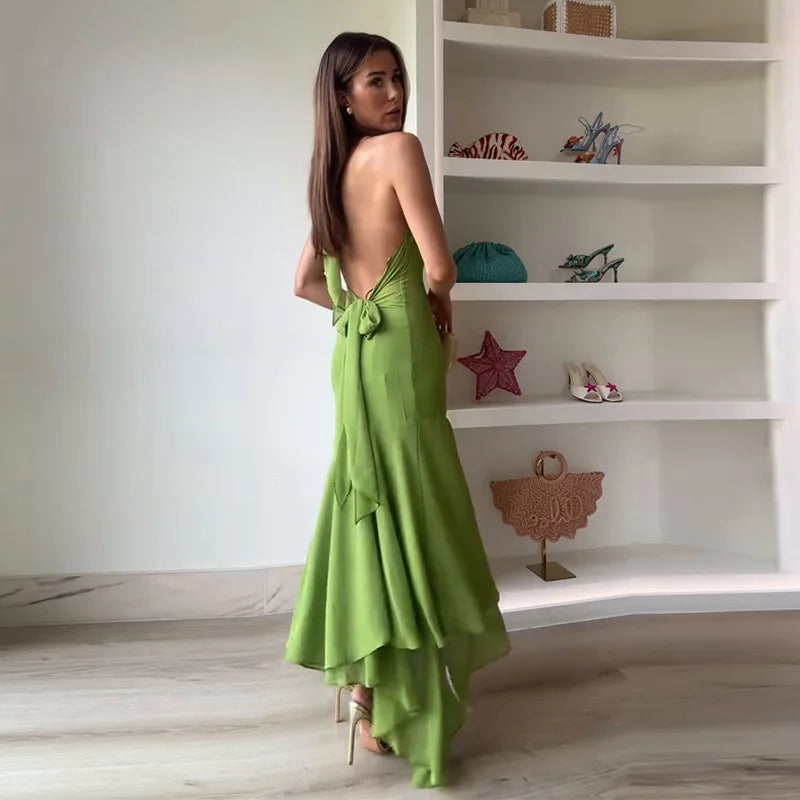 The Isabella Halter Maxi Dress