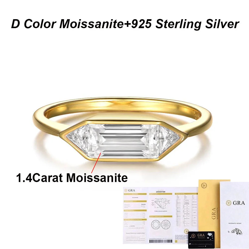 Solitaire Moissanite Ring