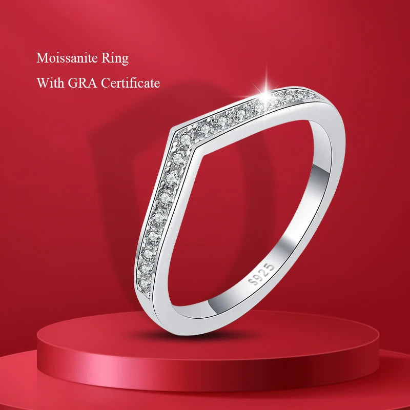 Five Stone Half Eternity Ring