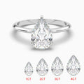Pear Cut Moissanite Ring