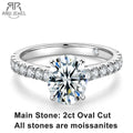 Oval Moissanite Engagement Ring