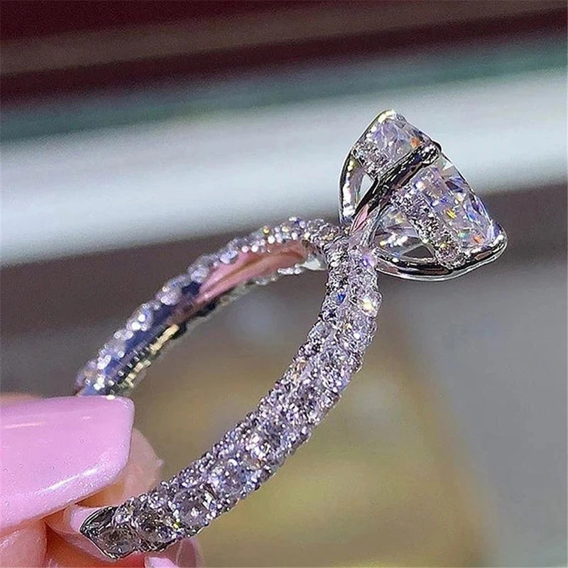 Zircon Stone Engagement Ring