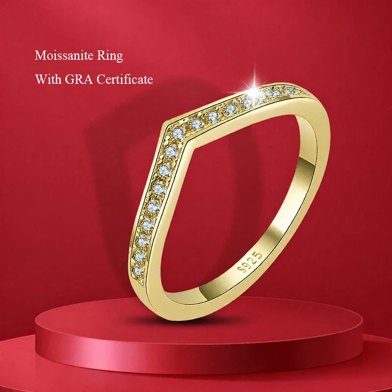 Five Stone Half Eternity Ring