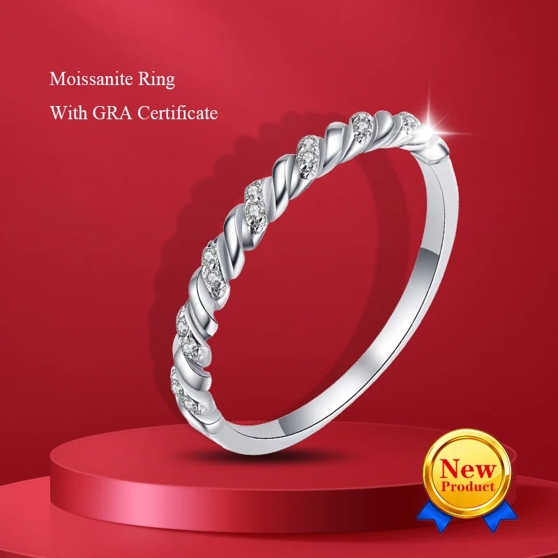 Five Stone Half Eternity Ring