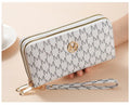 Double Zipper Wallets Women Men Long Coin Purses Cards Holder Handbags Billfold Wristlet Wallet Clutch Money Bags M Letter Purse