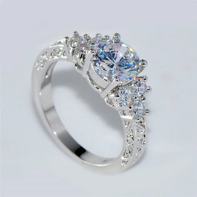 Zircon Stone Engagement Ring
