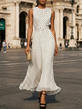 The Audrey Polka Dot Maxi Dress