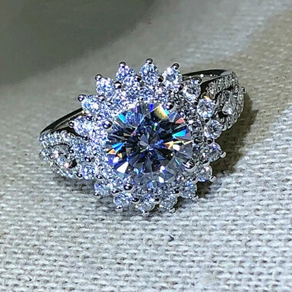 Zircon Stone Engagement Ring
