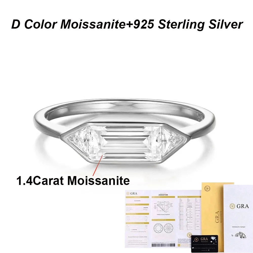 Solitaire Moissanite Ring