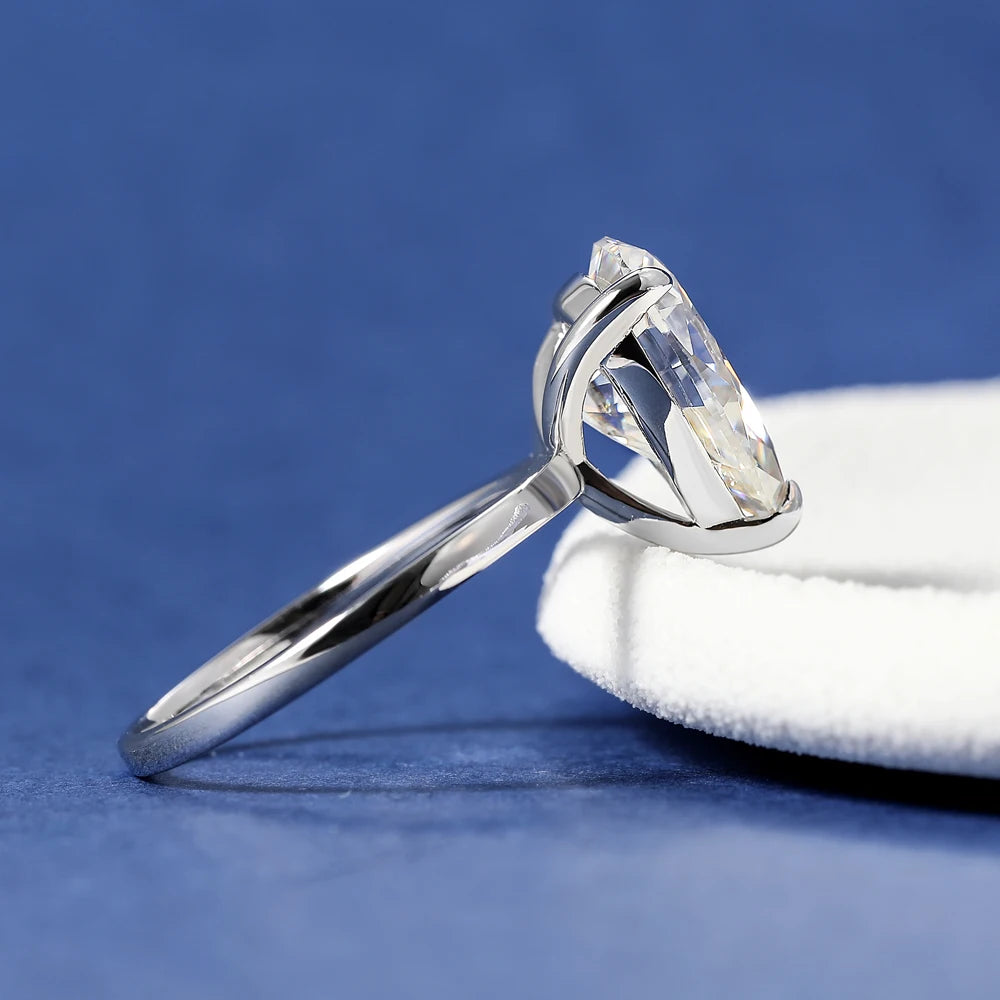 Pear Cut Moissanite Ring