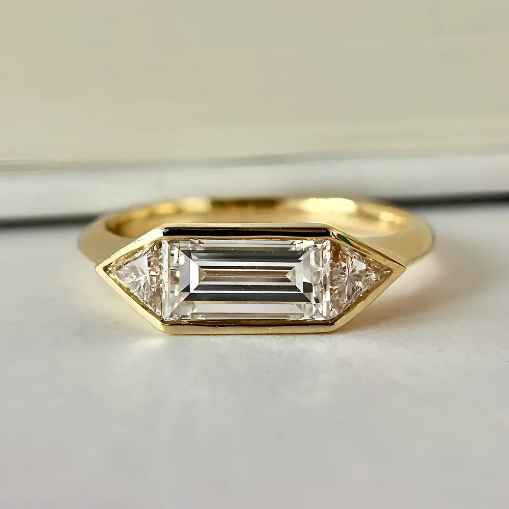 Solitaire Moissanite Ring