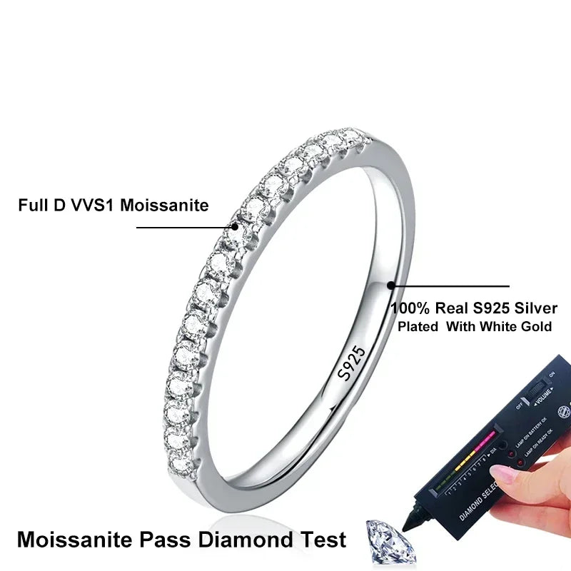 Moissanite Eternity Band