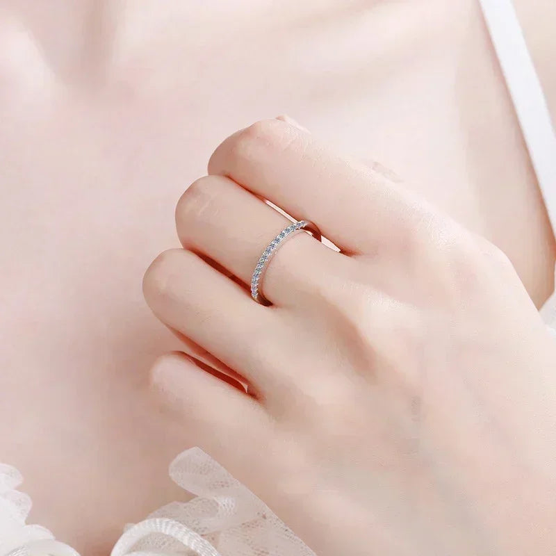 Moissanite Eternity Band