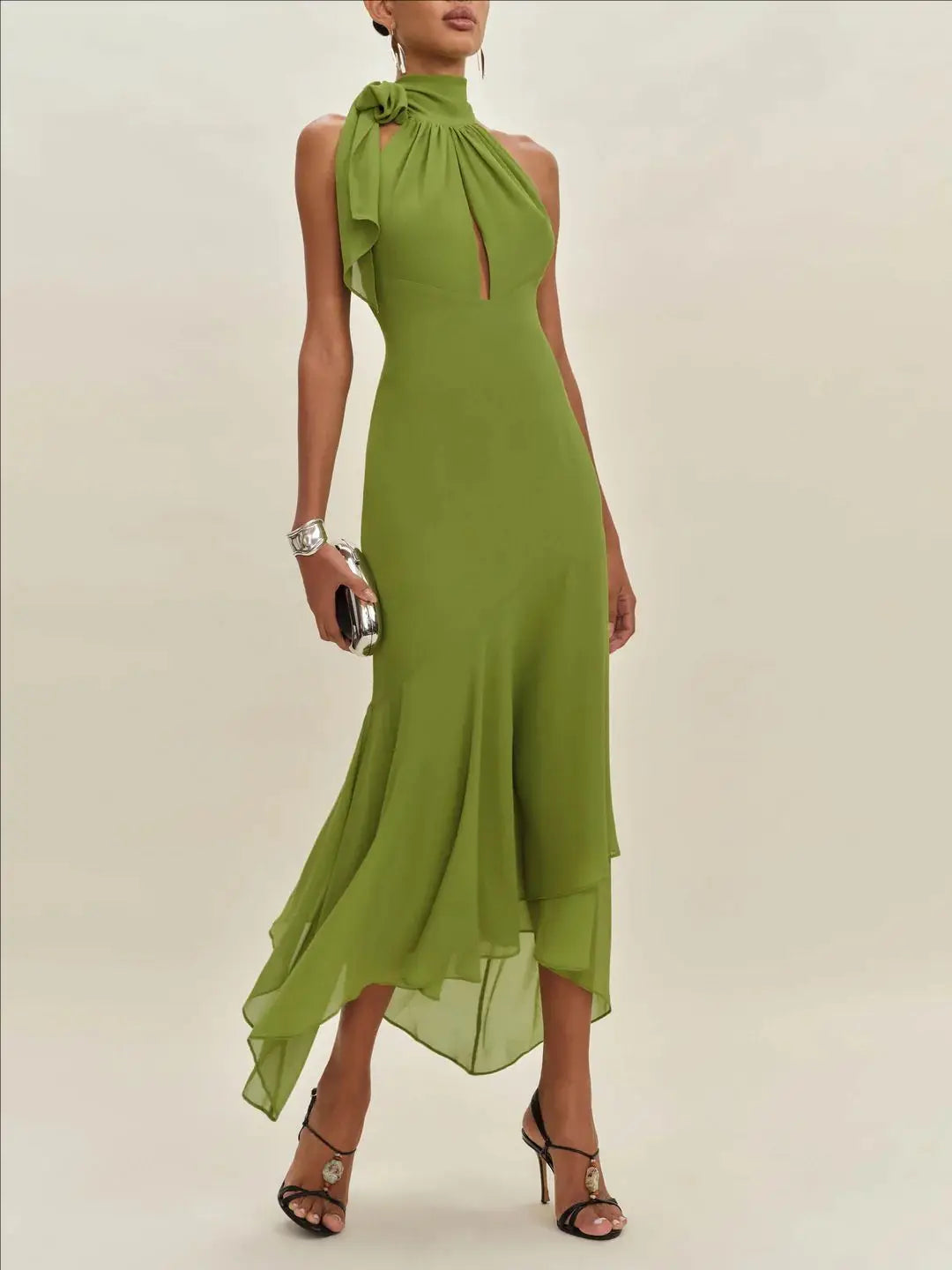 The Isabella Halter Maxi Dress