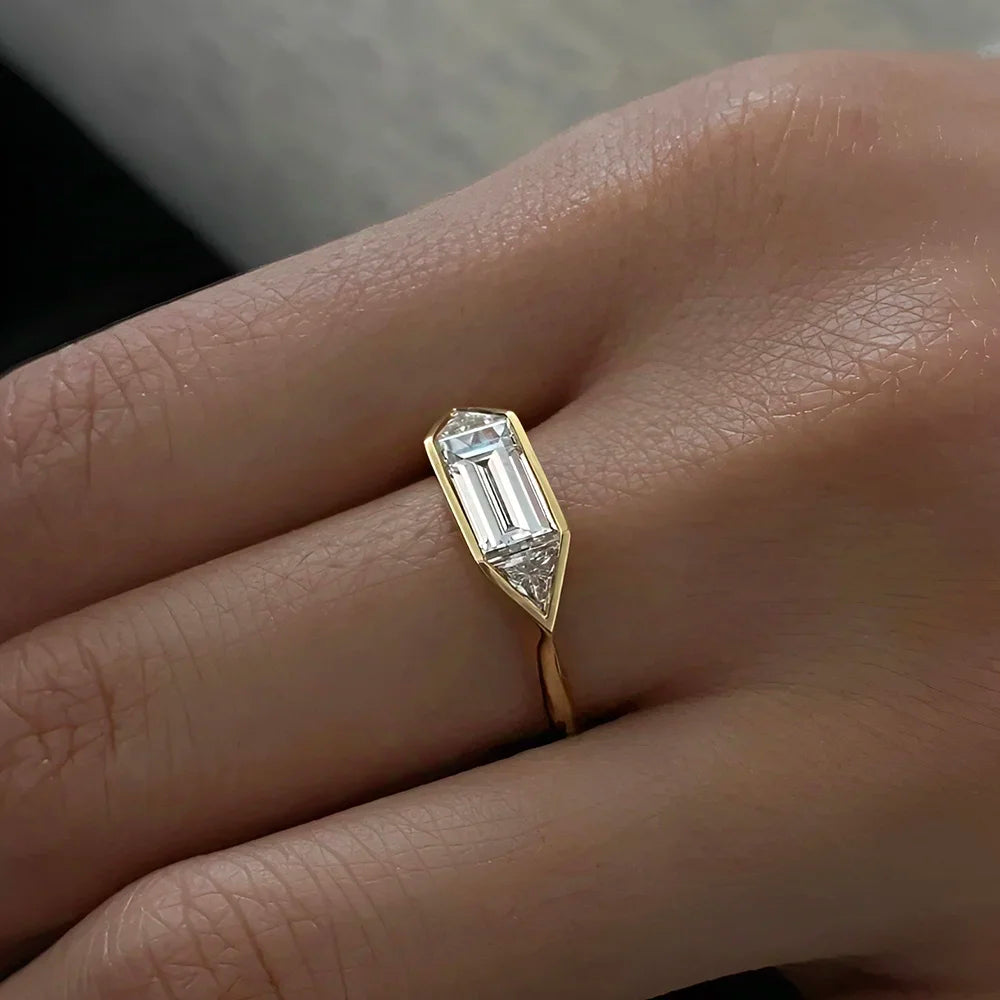 Solitaire Moissanite Ring