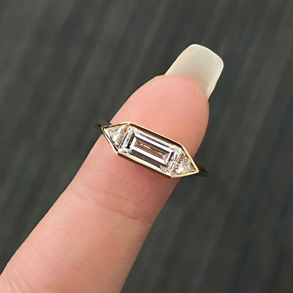 Solitaire Moissanite Ring