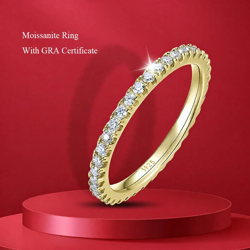 Five Stone Half Eternity Ring