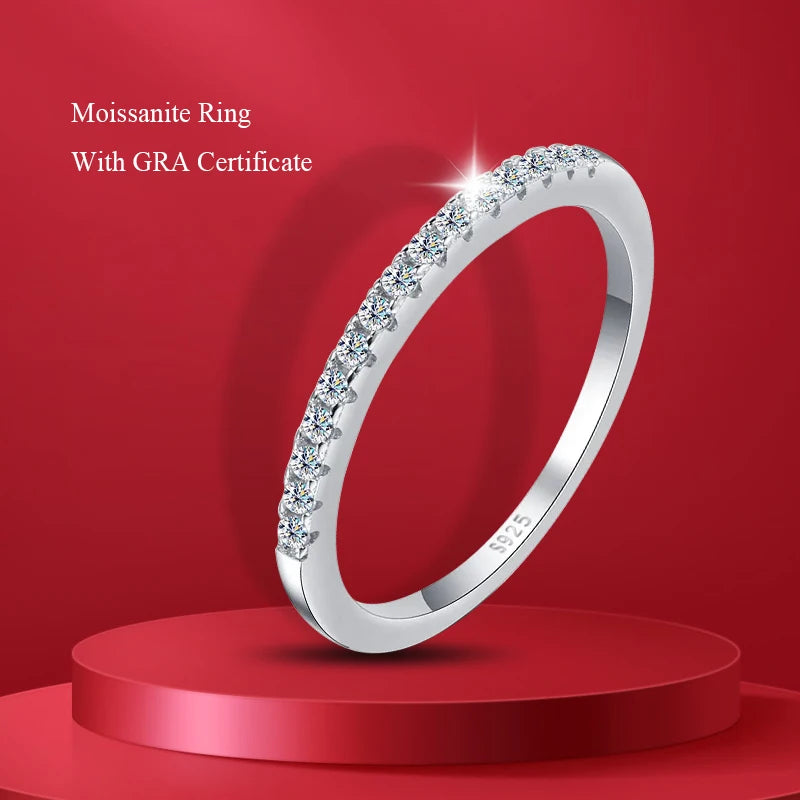 Five Stone Half Eternity Ring