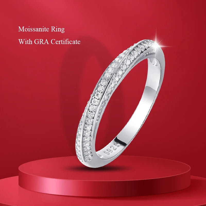 Five Stone Half Eternity Ring