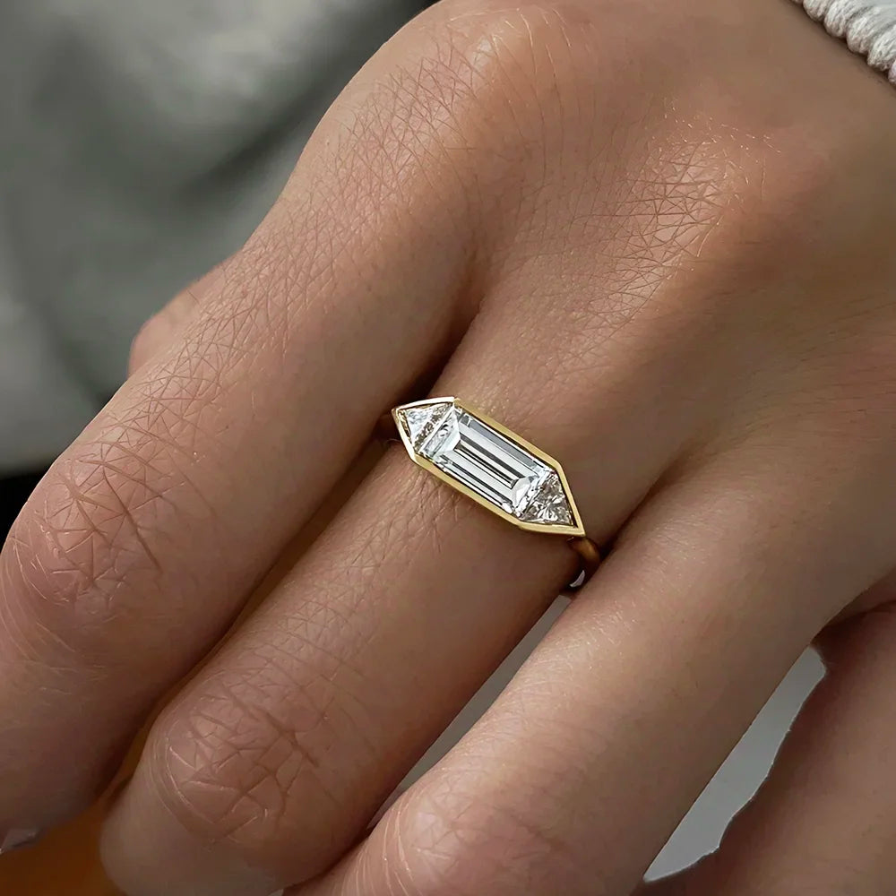 Solitaire Moissanite Ring