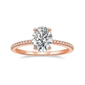 Oval Moissanite Ring in 18K Gold