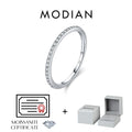 Simple Moissanite Wedding Band