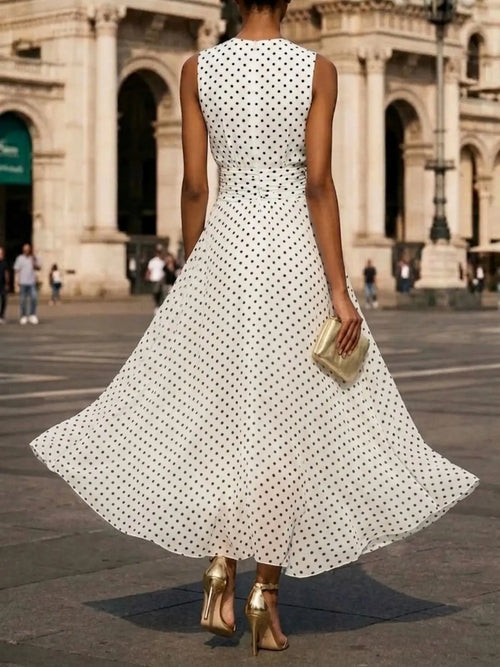 Audrey Polka Dot Maxi Dress