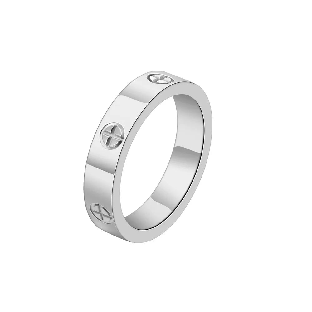 Cross Zircon Couple Ring