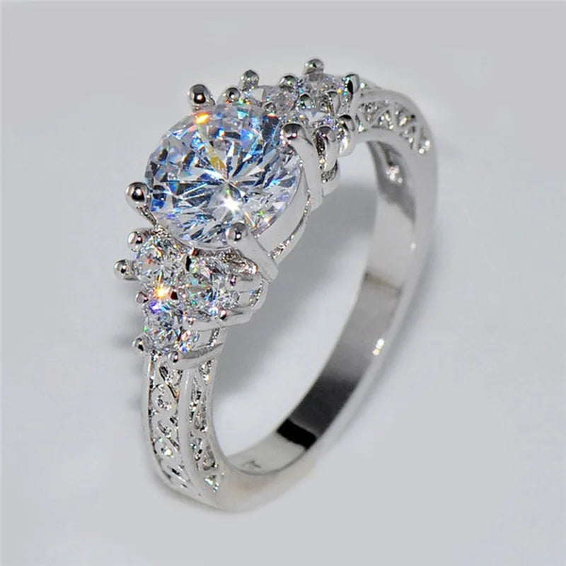 Zircon Stone Engagement Ring
